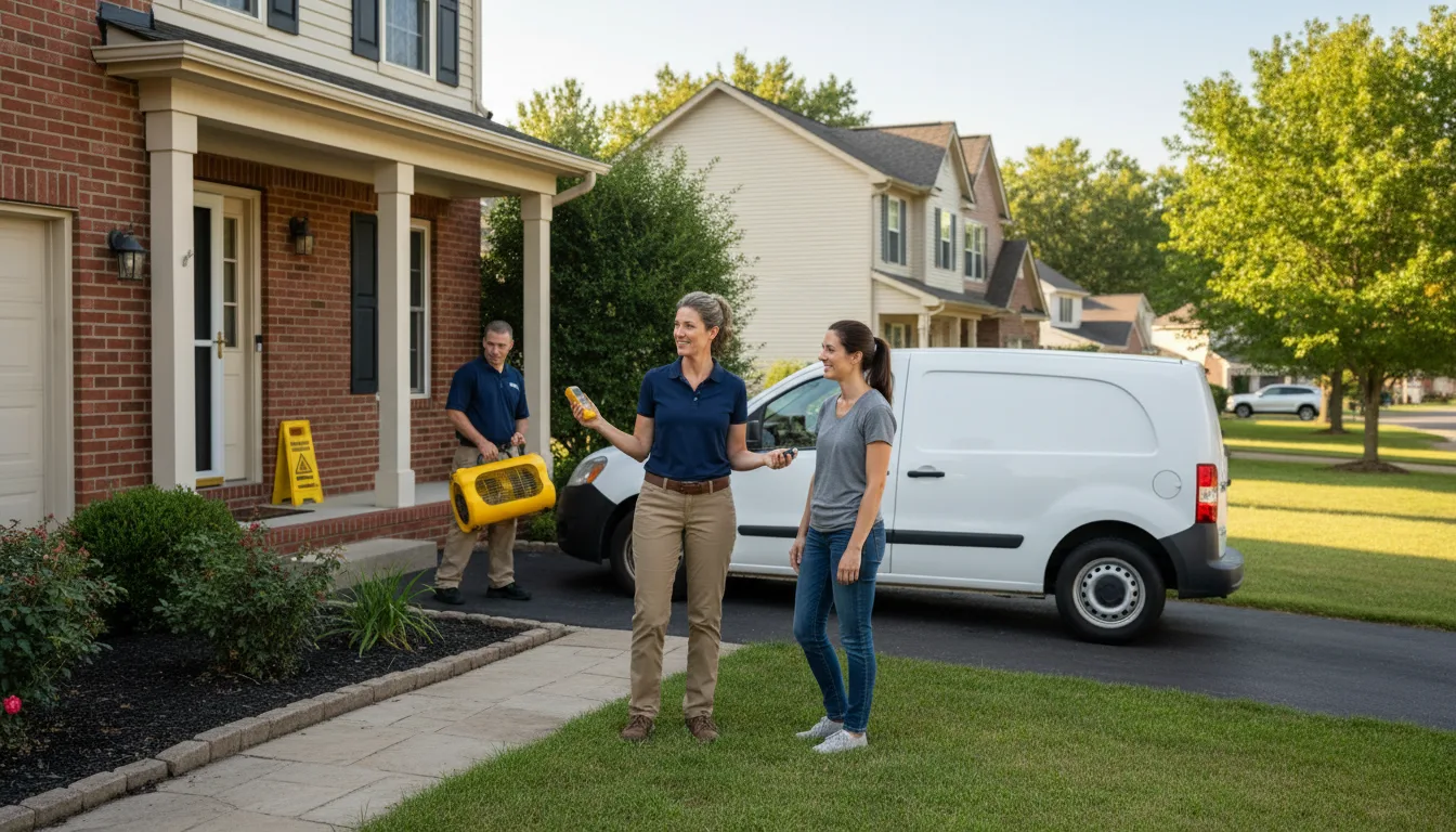 Residential water damage restoration in Haigler, NE